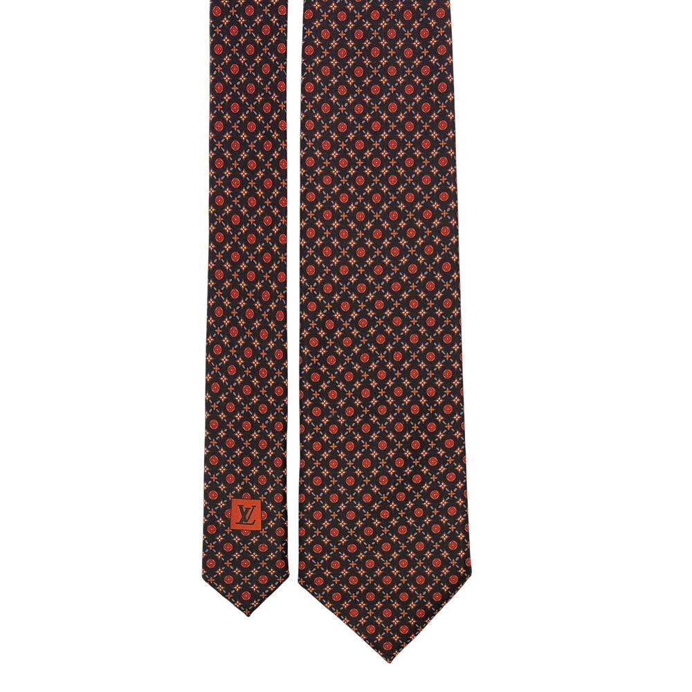 Louis Vuitton Monogram Pattern Tie